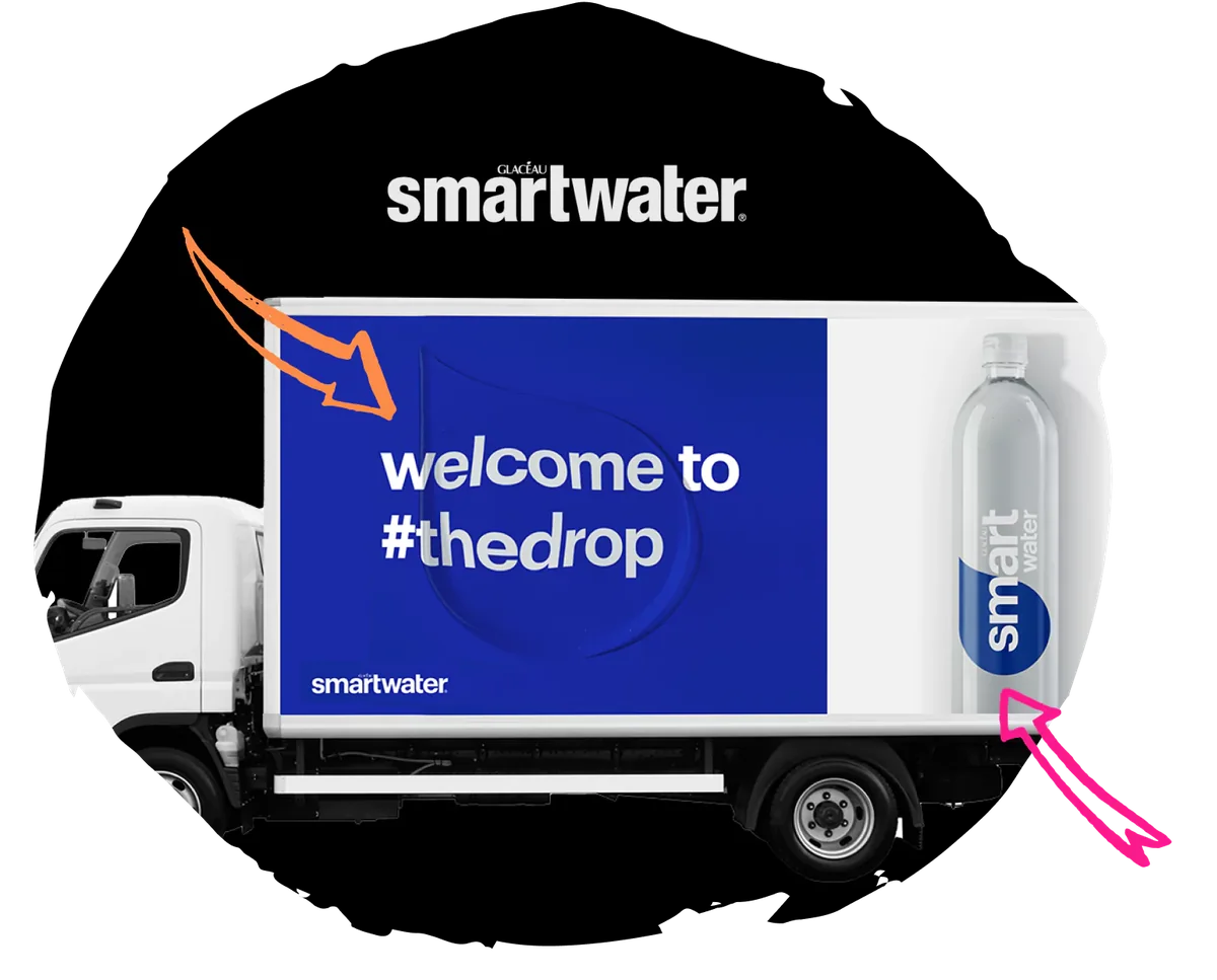 Smartwater's new identity reached 3M in two days